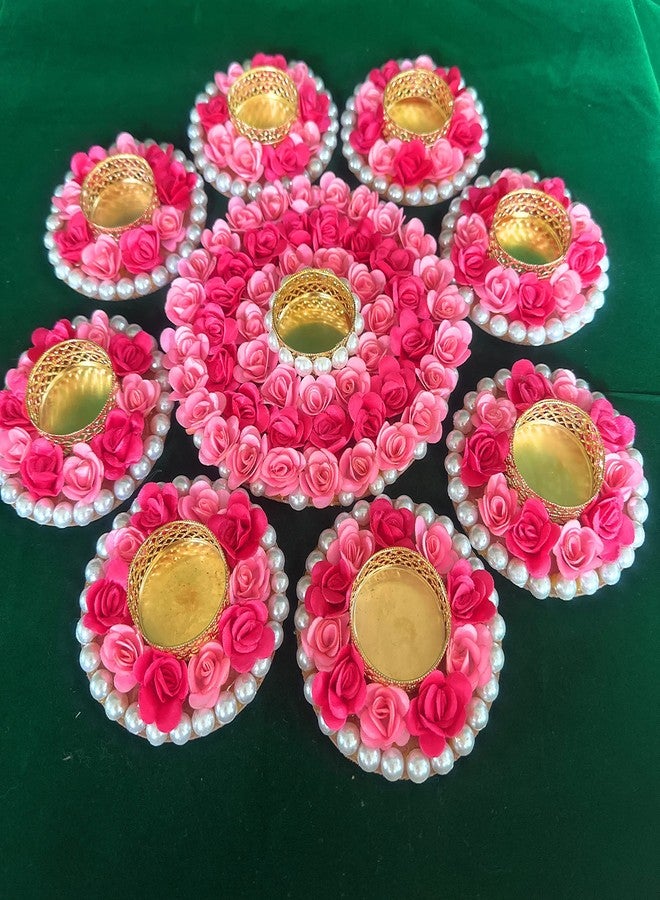 AGAAS ENTERPRISES Agaas Enterpr Rangoli Diya Floor Rangoli with Tealight Candle Holders for Diwali Festival Indoor Outdoor Decor Rangoli Mat for Festival Decoration Set of 9 PICS - Image 4